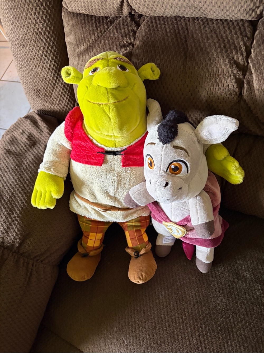 DreamWorks Shrek & Baby Donkey and Blanket Plush Set -